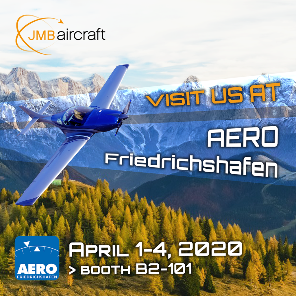 AERO Friedrichshafen 2020 invitation – JMB Aircraft, VL3
